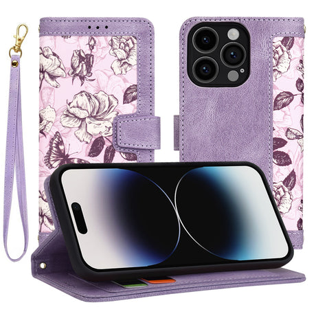 Husa de protectie Techsuit FlipCraft compatibil cu iPhone 14 Pro, Mysterious Purple