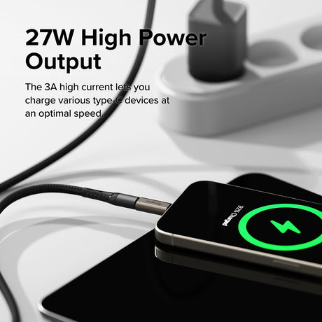 Adaptor Ringke OTG Adapter (set de 2), Lightning to Type-C, Aluminium Alloy, 480Mbps, 27W, Gunmetal