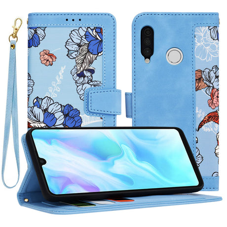 Husa de protectie Techsuit FlipCraft compatibil cu Huawei P30 Lite / P30 Lite New Edition, Vibrant Blue