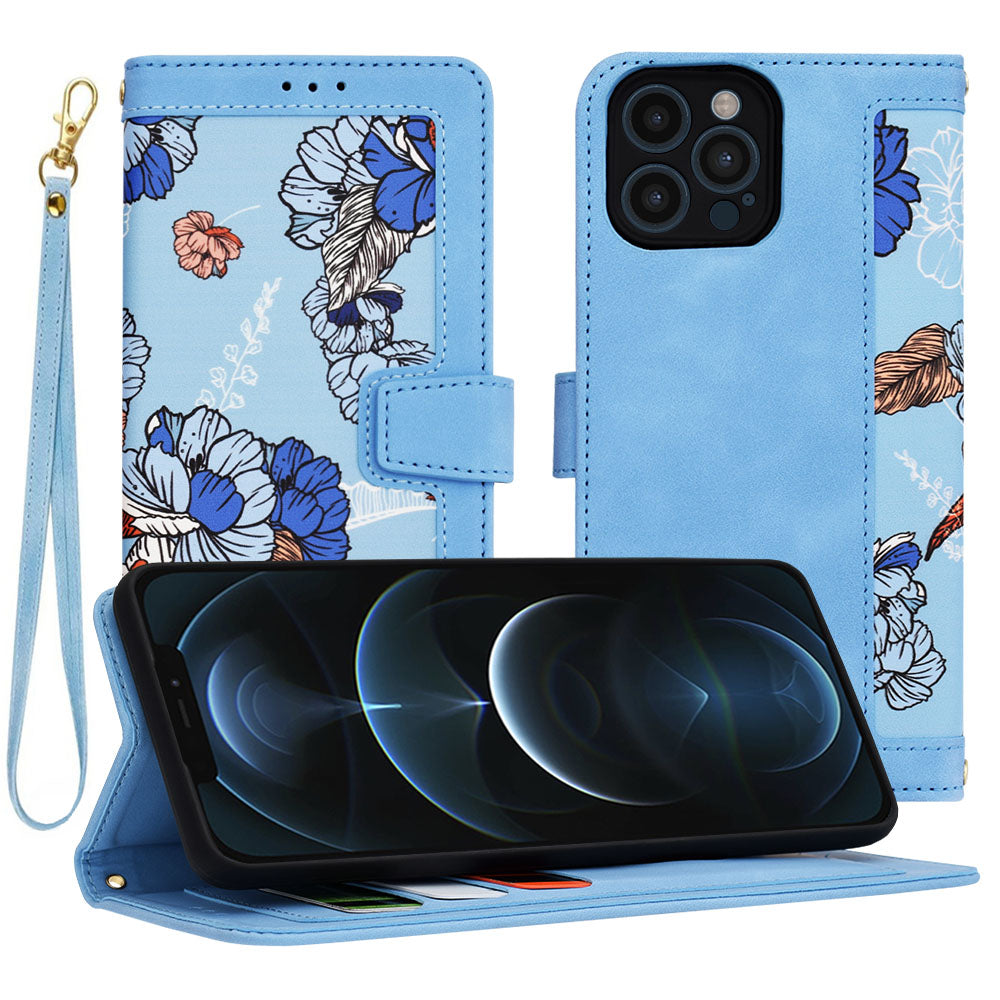 Husa de protectie Techsuit FlipCraft compatibil cu iPhone 12 Pro Max, Vibrant Blue