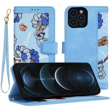 Husa de protectie Techsuit FlipCraft compatibil cu iPhone 12 Pro Max, Vibrant Blue