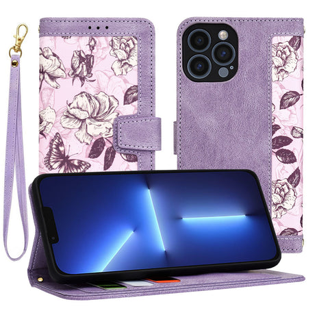 Husa de protectie Techsuit FlipCraft compatibil cu iPhone 13 Pro Max, Mysterious Purple