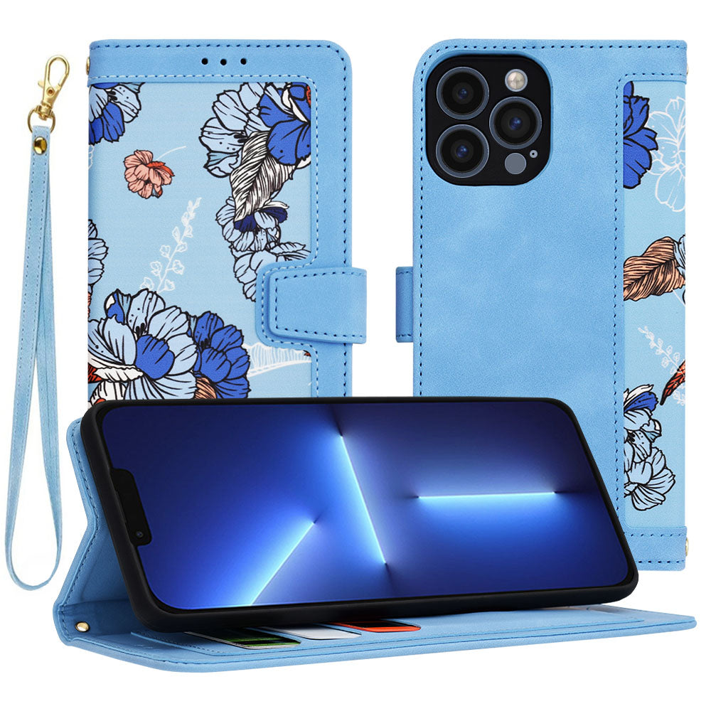 Husa de protectie Techsuit FlipCraft compatibil cu iPhone 13 Pro Max, Vibrant Blue