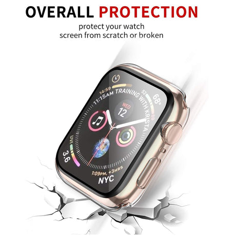 Folie de protectie smartwatch Techsuit Defense360 Pro + Screen Protector compatibil cu Apple Watch 1 / 2 / 3 (38mm), Transparent