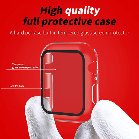 Folie de protectie smartwatch Techsuit Defense360 Pro + Screen Protector compatibil cu Apple Watch 1 / 2 / 3 (42mm), Transparent