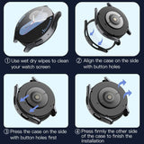 Folie de protectie smartwatch Techsuit Defense360 Pro + Screen Protector compatibil cu Samsung Galaxy Watch7 (44mm), Negru