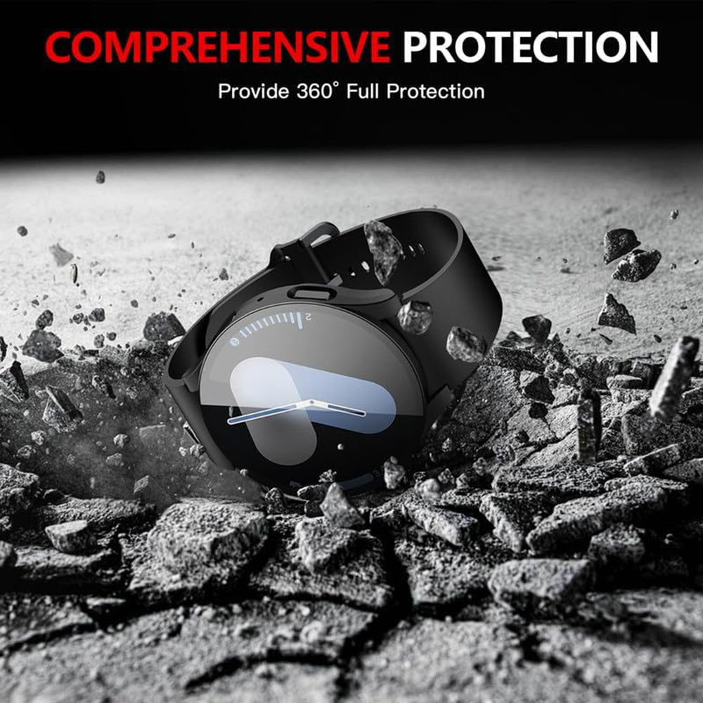 Folie de protectie smartwatch Techsuit Defense360 Pro + Screen Protector compatibil cu Samsung Galaxy Watch7 (44mm), Negru