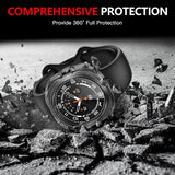 Folie de protectie smartwatch Techsuit Defense360 Pro + Screen Protector compatibil cu Samsung Galaxy Watch Ultra (47mm), Transparent