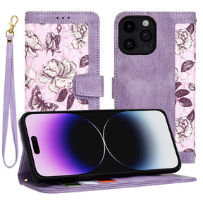 Husa de protectie Techsuit FlipCraft compatibil cu iPhone 14 Pro Max, Mysterious Purple