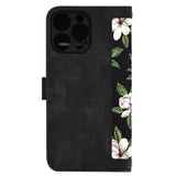 Husa de protectie Techsuit FlipCraft compatibil cu iPhone 14 Pro Max, Flowers of the Dawn