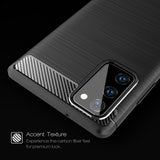Husa de protectie Techsuit Carbon Silicone compatibil cu Samsung Galaxy Note 20 / Note 20 5G, Negru
