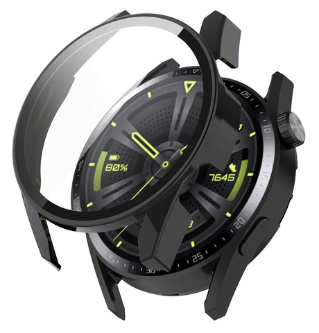 Folie de protectie smartwatch Techsuit Defense360 Pro + Screen Protector compatibil cu Huawei Watch GT 3 (46mm), Negru