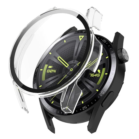Folie de protectie smartwatch Techsuit Defense360 Pro + Screen Protector compatibil cu Huawei Watch GT 3 (46mm), Transparent