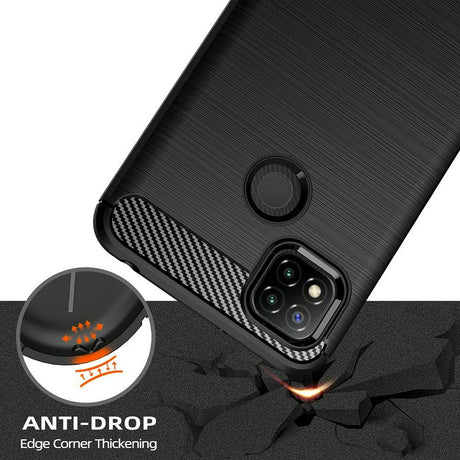 Husa de protectie Techsuit Carbon Silicone compatibil cu Xiaomi Redmi 9C / Redmi 9C NFC, Negru