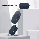 Casti Techsuit Silicone Case, for OnePlus Buds Pro 2, Smooth Ultrathin Material, Negru