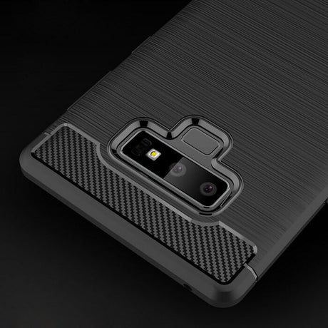 Husa de protectie Techsuit Carbon Silicone compatibil cu Samsung Galaxy Note 9, Negru