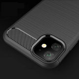 Husa de protectie Techsuit Carbon Silicone compatibil cu iPhone 12 Mini, Negru