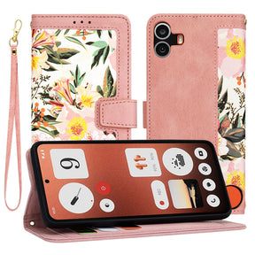 Husa de protectie Techsuit FlipCraft compatibil cu Nothing CMF Phone 1, Sweetheart Pink