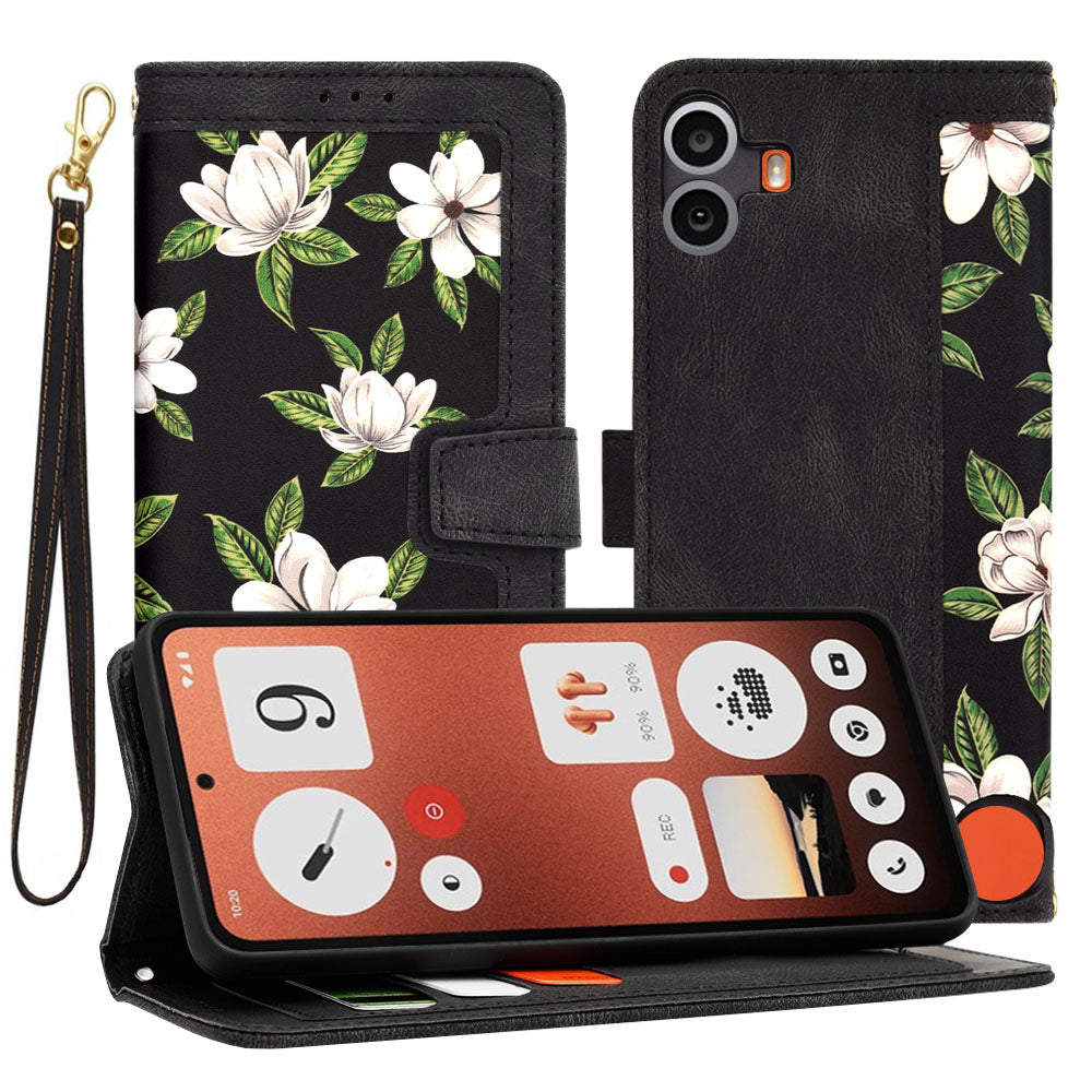 Husa de protectie Techsuit FlipCraft compatibil cu Nothing CMF Phone 1, Flowers of the Dawn
