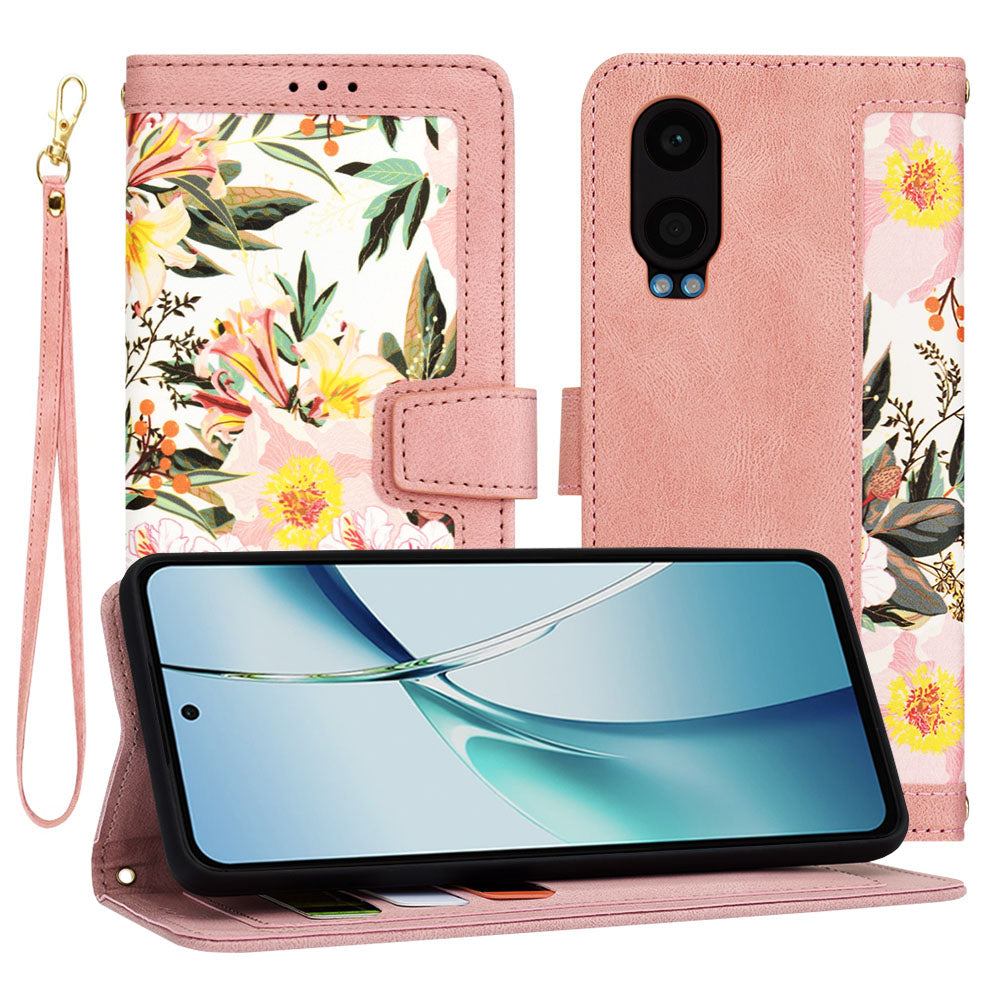 Husa de protectie Techsuit FlipCraft compatibil cu OnePlus Nord CE4 Lite, Sweetheart Pink