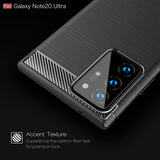 Husa de protectie Techsuit Carbon Silicone compatibil cu Samsung Galaxy Note 20 Ultra / Note 20 Ultra 5G, Negru