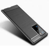 Husa de protectie Techsuit Carbon Silicone compatibil cu Samsung Galaxy Note 20 Ultra / Note 20 Ultra 5G, Negru