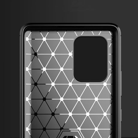 Husa de protectie Techsuit Carbon Silicone compatibil cu Samsung Galaxy S10 Lite, Negru