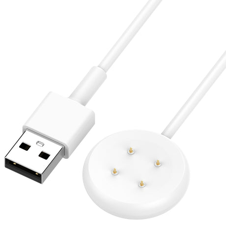 Incarcator Techsuit SmartWatch Wireless Charging Cable (THC5), for Google Pixel Watch 3 (41mm, 45mm) / 2 / Fitbit Ace LTE, USB, Alb