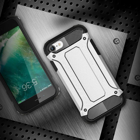 Husa de protectie Techsuit Hybrid Armor compatibil cu iPhone 7 / iPhone 8 / iPhone SE 2, SE 2020 / iPhone SE 3, SE 2022, Negru