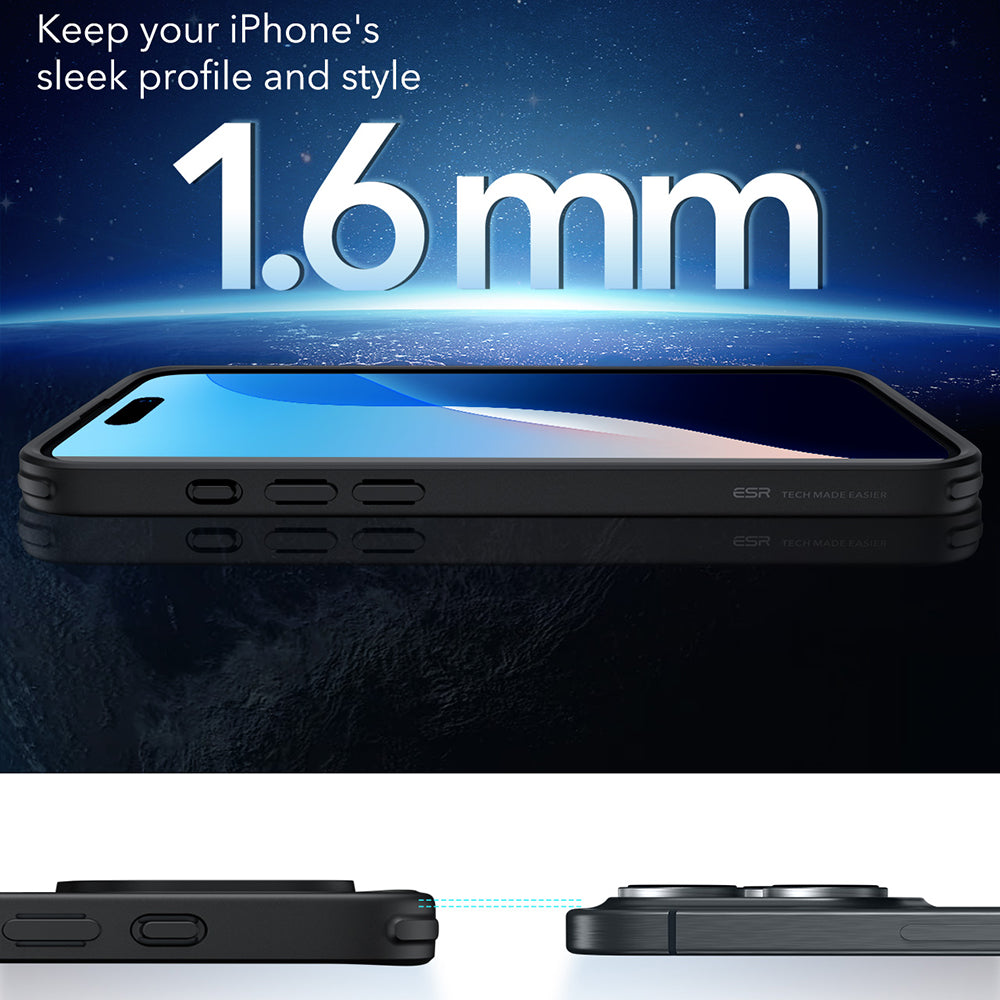 ESR Husa de protectie ESR Classic Hybrid HaloLock compatibil cu iPhone 16 Pro Max, Negru Mat – imagine 5
