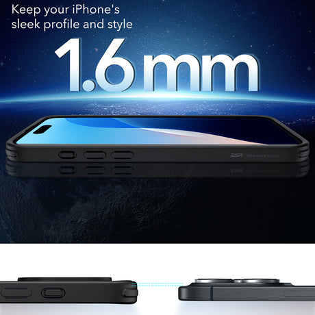 ESR Husa de protectie ESR Classic Hybrid HaloLock compatibil cu iPhone 16 Pro Max, Negru Mat – imagine 5
