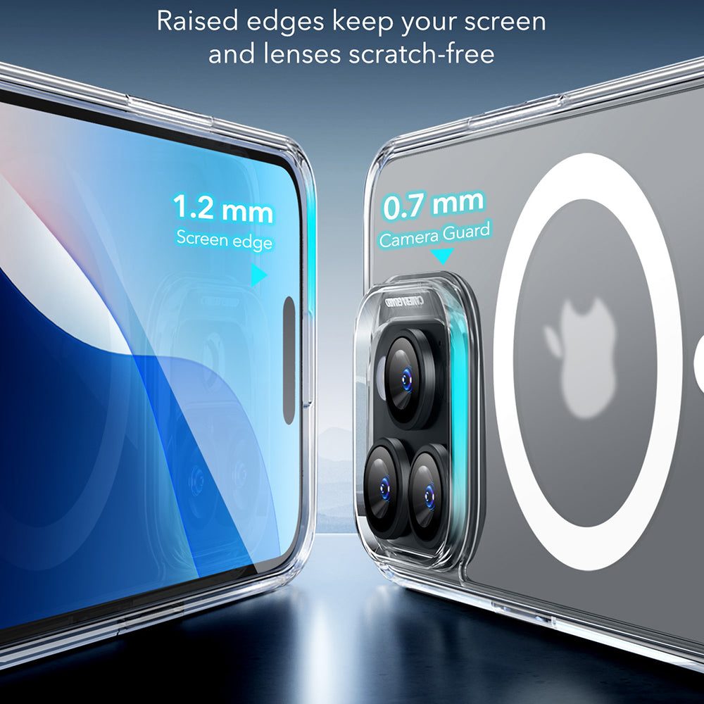 Husa de protectie ESR Classic Hybrid HaloLock compatibil cu iPhone 16 Pro Max, Frosted Clear