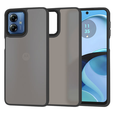 Husa de protectie Techsuit HaloFrost Series compatibil cu Motorola Moto G14, Negru