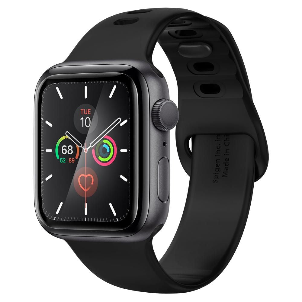 Accesoriu smartwatch Spigen (set de 2) ProFlex EZ Fit (AFL01220) compatibil cu Apple Watch 4 / 5 / 6 / SE / SE 2 (44mm), Negru
