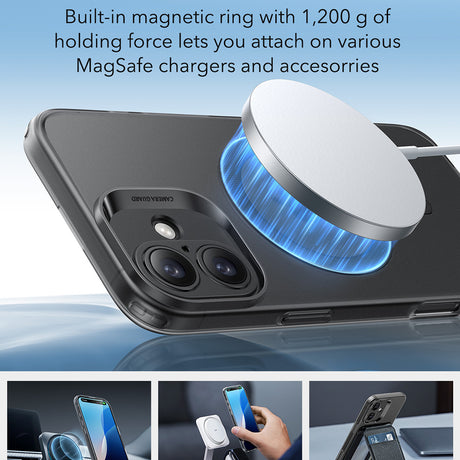 Husa de protectie ESR Zero HaloLock compatibil cu iPhone 16 Plus, Negru Mat