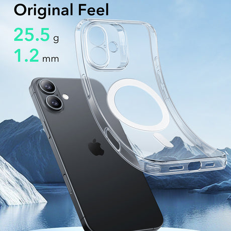 Husa de protectie ESR Zero HaloLock compatibil cu iPhone 16 Plus, Transparent