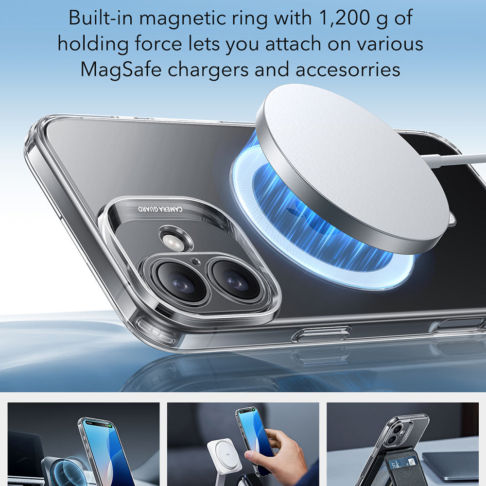 Husa de protectie ESR Zero HaloLock compatibil cu iPhone 16 Plus, Transparent