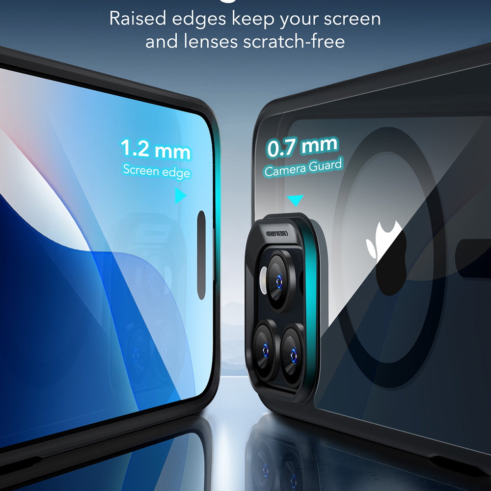 Husa de protectie ESR Classic Hybrid HaloLock compatibil cu iPhone 16 Pro, Transparent Black