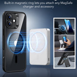 Husa de protectie ESR Classic Hybrid HaloLock compatibil cu iPhone 16, Transparent Black
