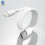 Cablu Lito (LD06L), USB to Lightning, 2.4A, PVC, 1m, Negru
