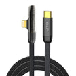 Cablu Lito (LD11CL), Type-C to Lightning, Fast Charging, Angled Design, Gold Plated Interface, 30W, 1m, Negru