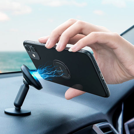 Suport Baseus Phone Ring Invizible (SUYB-0R), Standing and Folding Feature, 360° Rotating, Ultra-Thin, 3M Adhesive, Roz Auriu