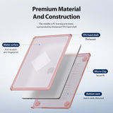Husa de protectie MacBook Dux Ducis LCGH Series compatibil cu MacBook Pro 14" (2021 / 2023), Roz