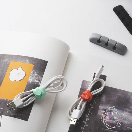 Cablu Ringke Organizer (set de 4), 4 x 3 Slots, Multicolor