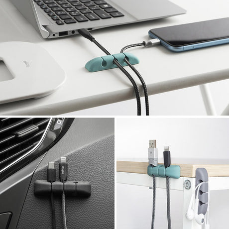 Cablu Ringke Organizer (set de 4), 4 x 3 Slots, Multicolor