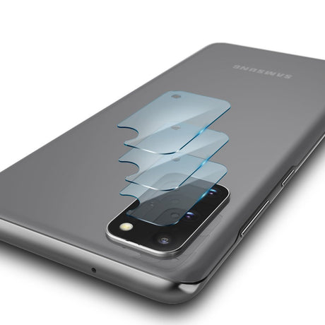 Folie de protectie Ringke IDGL Camera Glass (set de 3) compatibil cu Samsung Galaxy S20 Plus 4G / S20 Plus 5G, Transparent