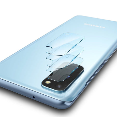Folie de protectie Ringke IDGL Camera Glass (set de 3) compatibil cu Samsung Galaxy S20 4G / S20 5G, Transparent