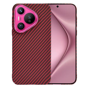 Husa de protectie Techsuit Carbonite FiberShell compatibil cu Huawei Pura 70, Rosu