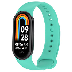 Curea smartwatch Techsuit Watchband (W014) compatibil cu Xiaomi Mi Band 8 / 8 NFC / 9 / 9 NFC / 10, Teal Green