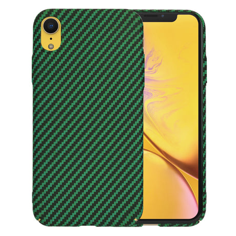 Husa de protectie Techsuit Carbonite FiberShell compatibil cu iPhone XR, Verde